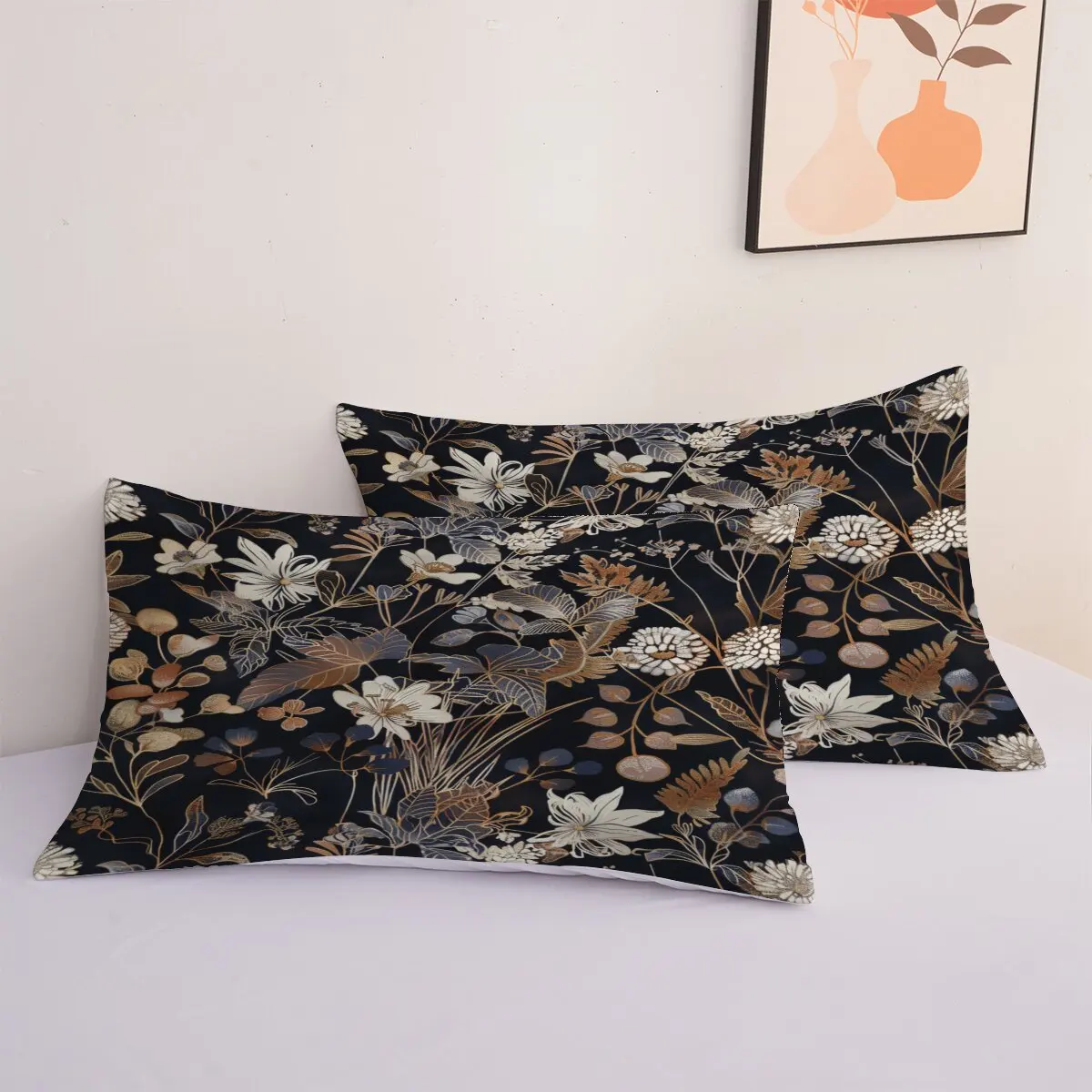 Floral pattern  duvet cover   Plant combination  Room decoration bedding set