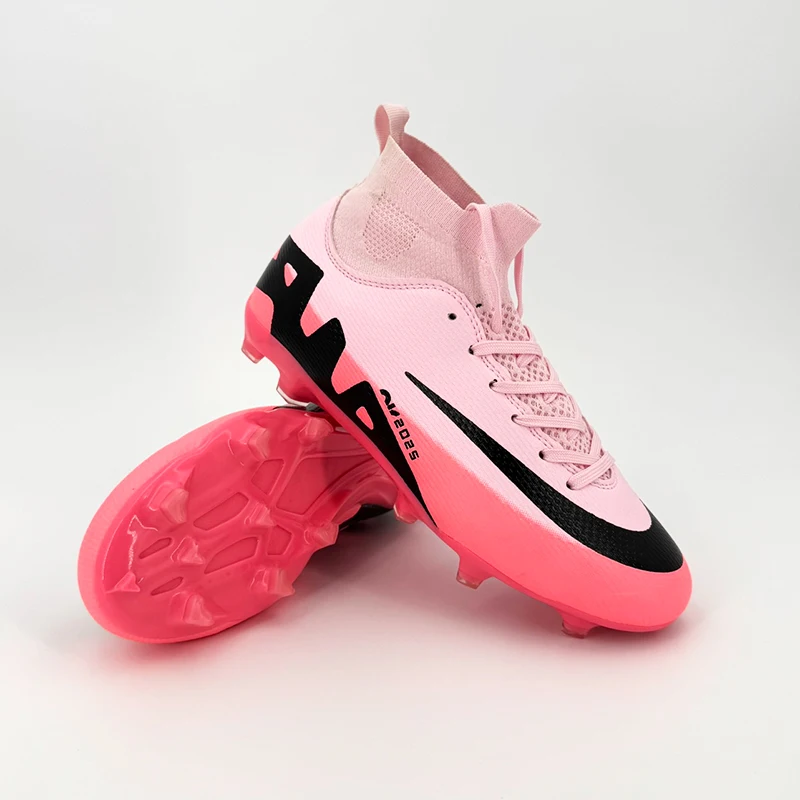 

New Men Soccer Shoes Turf Cleats Society Studded Football Field Boots Outdoor Non Slip Match Ankle Training Ultralight Sneakers