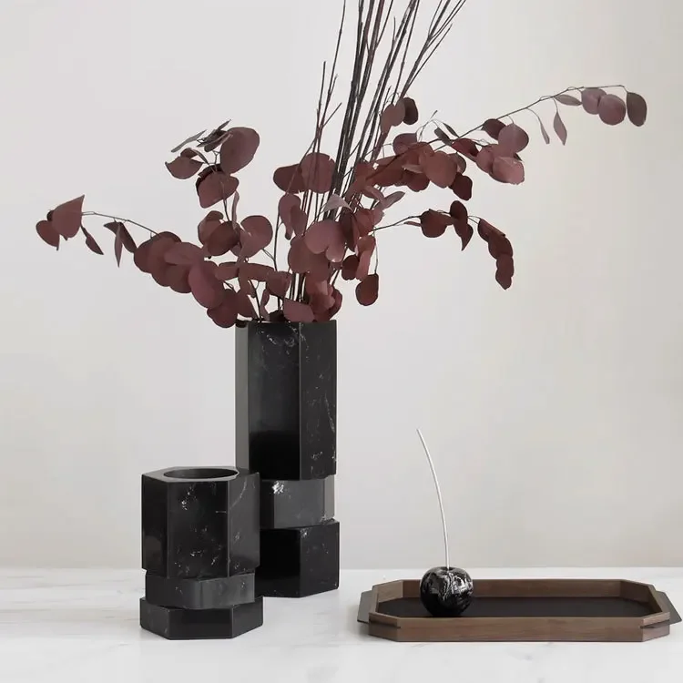Modern simple flower arrangement flower desktop ornament model room sales office home living room restaurant hotel decoration