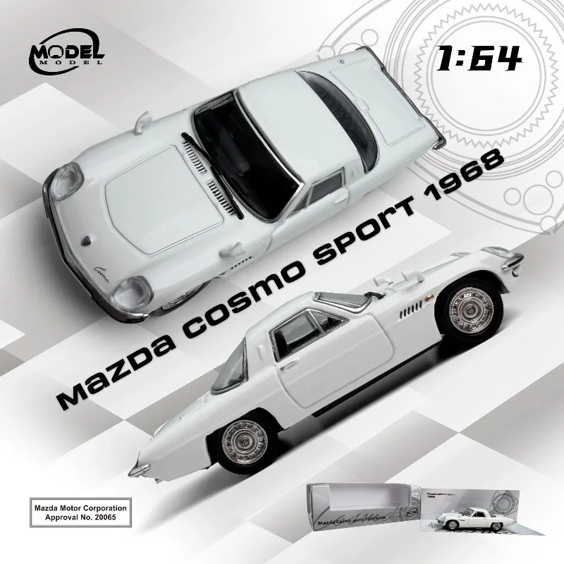 MM 1:64 Alloy Mazda Cosmo Sport Coupe Two-Door Simulation Car Model - Collectible Decoration Item - Boy's Gift