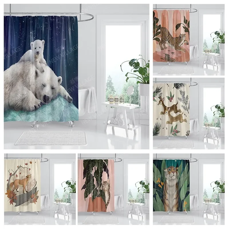 Waterproof fabric shower curtains Bathroom curtain accessories Bath curtain for shower 180x200cm 240*200 anime boho decoration