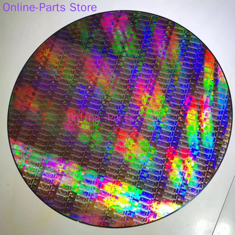 Silicon Wafer CPU Wafer Keychain Processor Memory Chip Drop Glue Decoration Intel AMD Research and Teaching