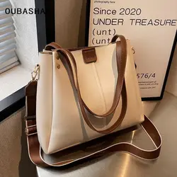 Damska torba na ramię o dużej pojemności Girls Hundreds of Commuter Handbag Ladies Solid Color Shoulder Crossbody Bag Car Stitching Craft