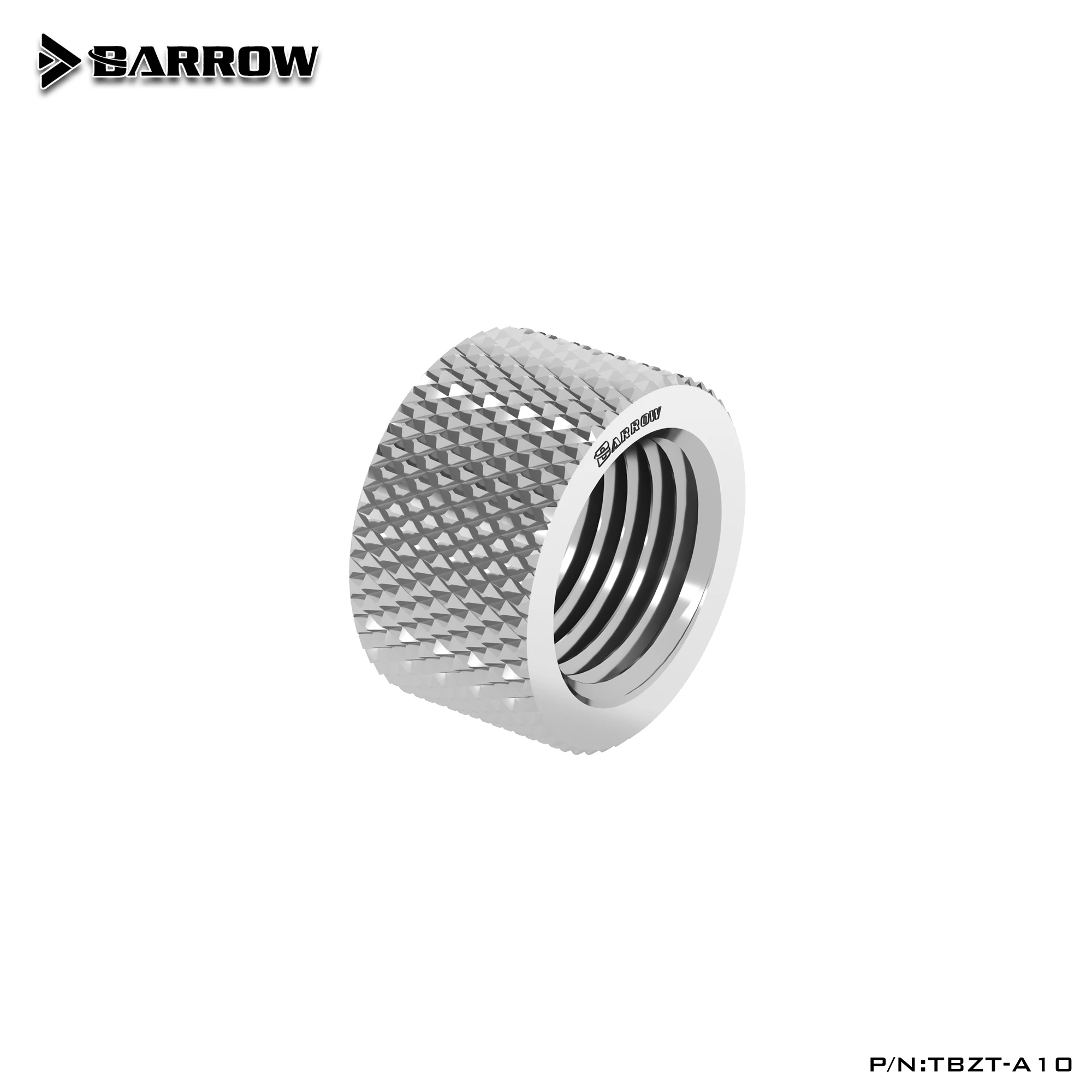 Carrinho de mão g1/4 "duplo conector de rosca interna em linha reta sobre acessórios, preto/prata brilhante/branco, TBZT-A10