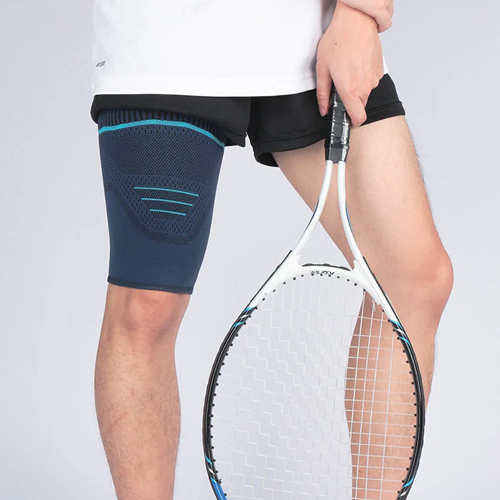 

2Pcs Thigh Protector Leg Sleeves Skin Friendly High Elastic Sports Washable Reusable Men Running Basketball Cycling