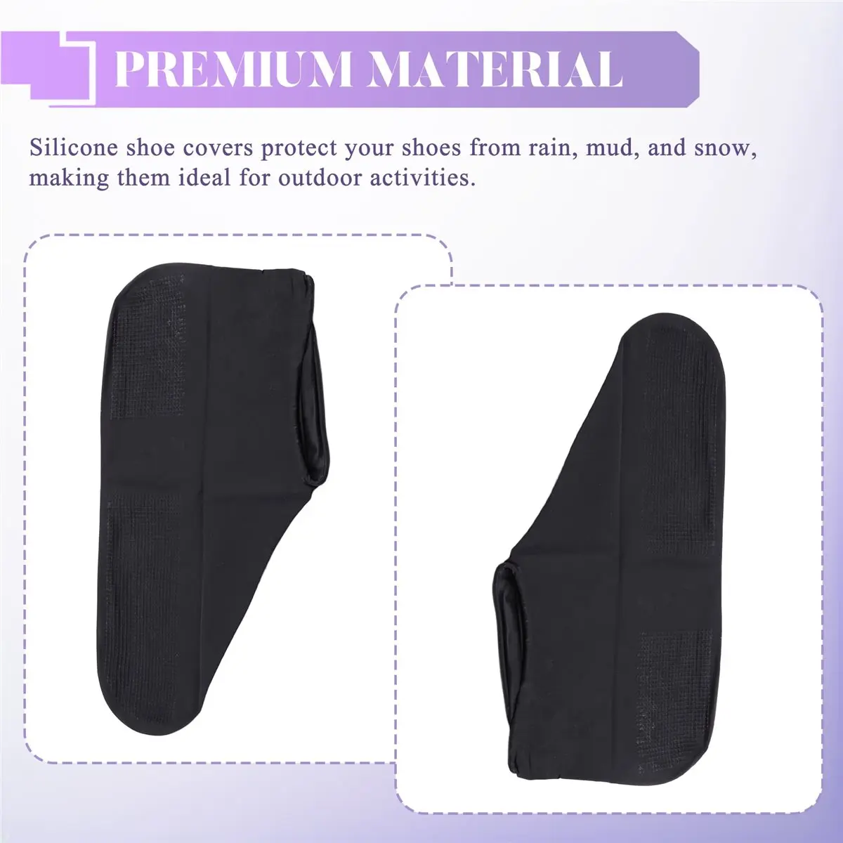 

AD10 25Pair Waterproof Shoe Covers,Anti-Slip Overshoes Silicone Rain Shoes Cover Outdoor Cycling Protectors Apply to Everyone