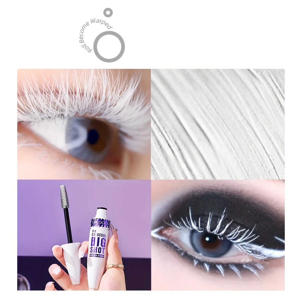 Natural fino olho preto grosso mancha resistente cor maquiagem, rico em planta squalano duradouro ultra-fino escova cabelo beleza maquiagem