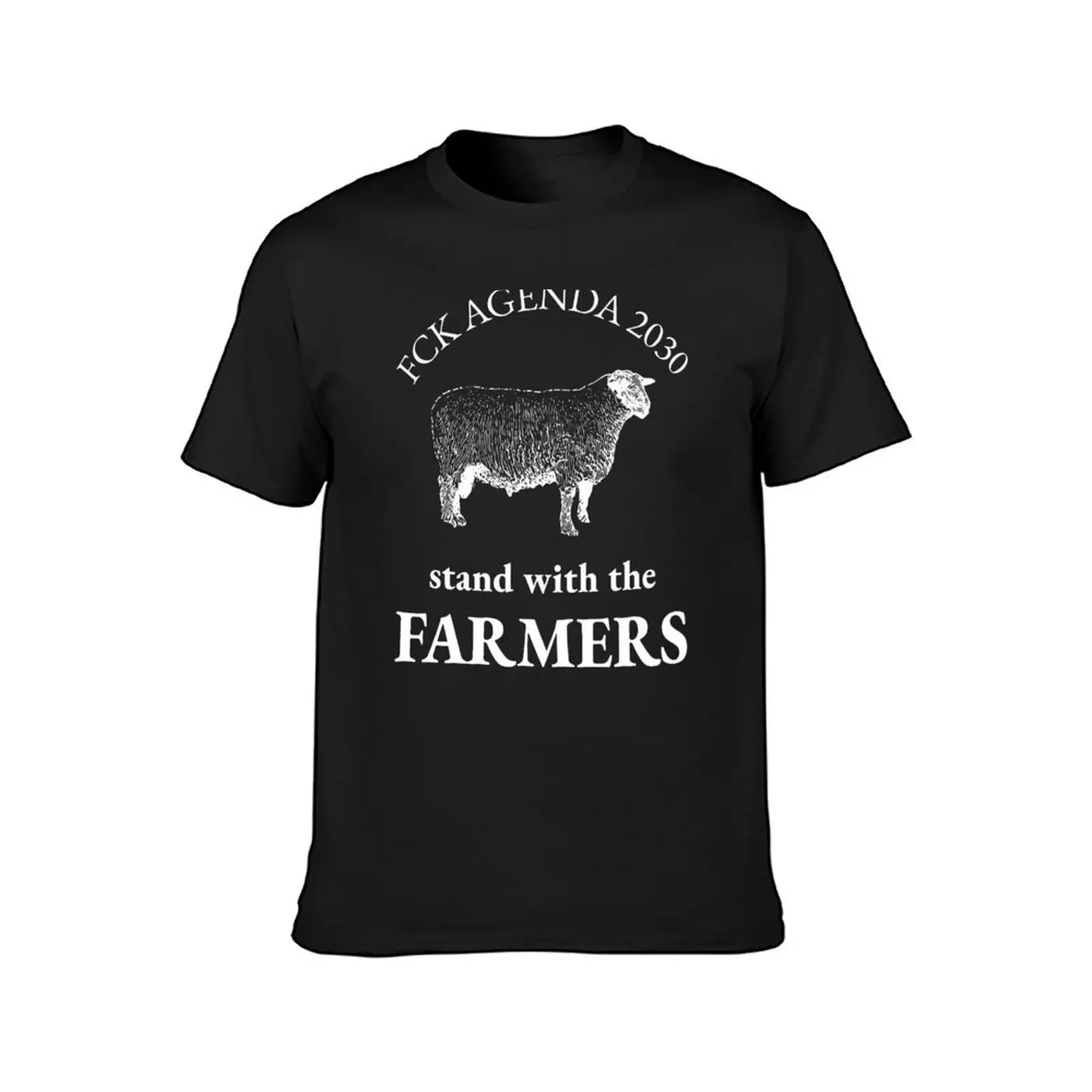 FCK Agenda 2030, Stand With The Farmers T-Shirt tops plus size tops mens clothing