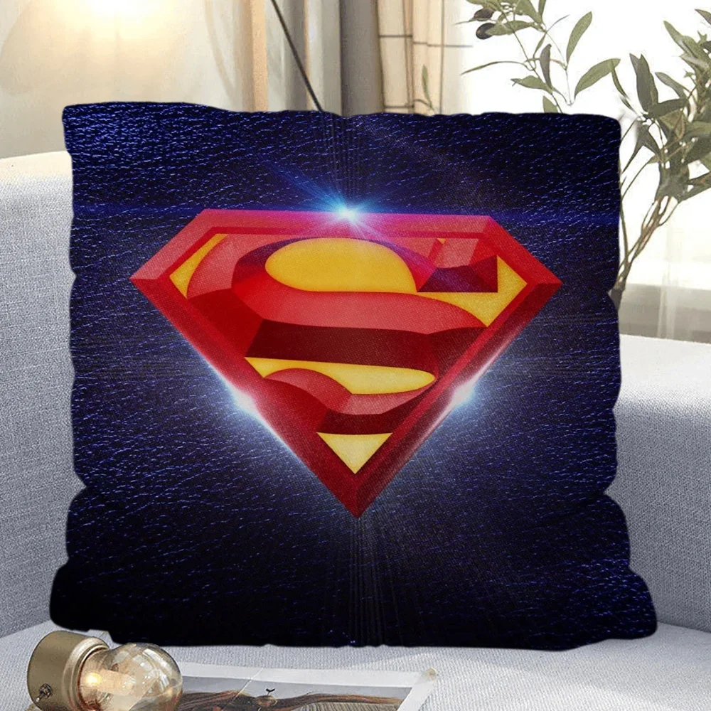 Superman Logo Decorative Cushion Cover Decorative Pillows for Sofa Home 45x45 Cushions Cover Pillow Covers 50x50 40*40 Sleeping