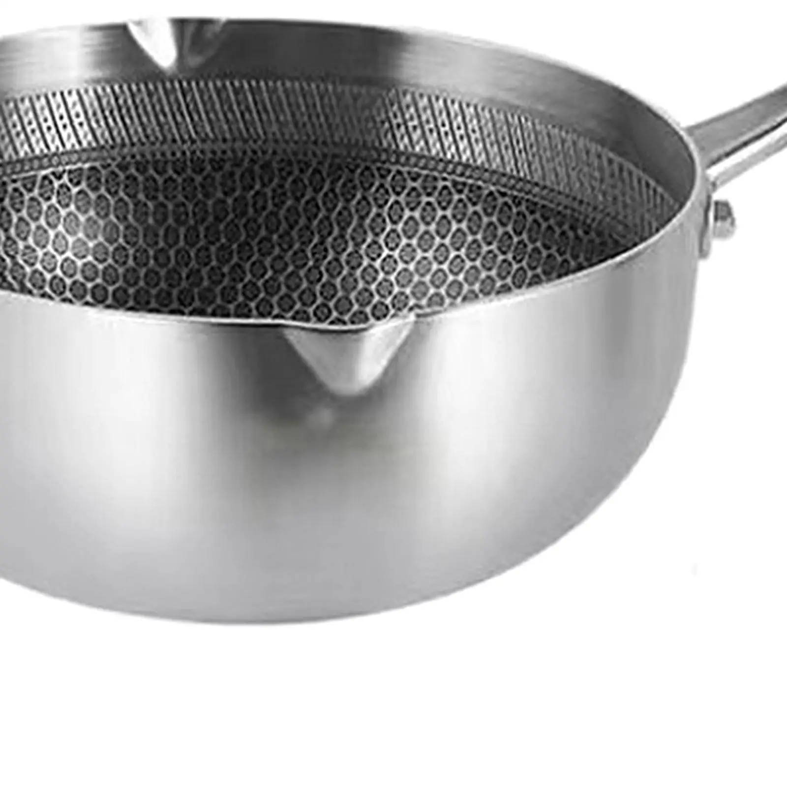 Deep Fryer Pot Japanese Fryer Pan Nonstick Stainless Steel Saucepan for Sauce French Fries Chicken Dried Chips Stew