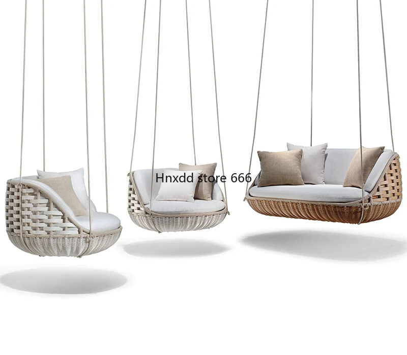 Outdoor hammock Internet celebrity bird's nest swing rattan garden balcony double rocking chair rattan chair hammock