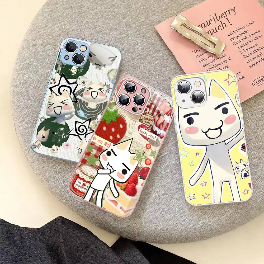 Character T-Toro I-Inoue Tempered Glass For Iphone 14 13 12 11 Pro Mini XS MAX 14Plus X XS XR Fundas