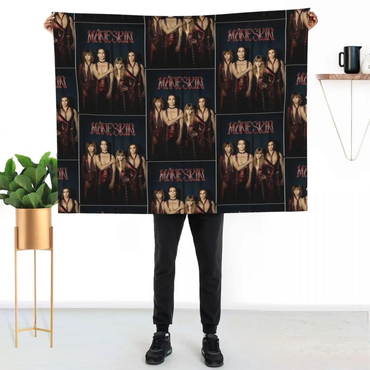 Maneskin rock band Maneskin Poster Throw Blanket Sofa Quilt Thermal Weighted blankets and throws bed plaid Warm Blankets