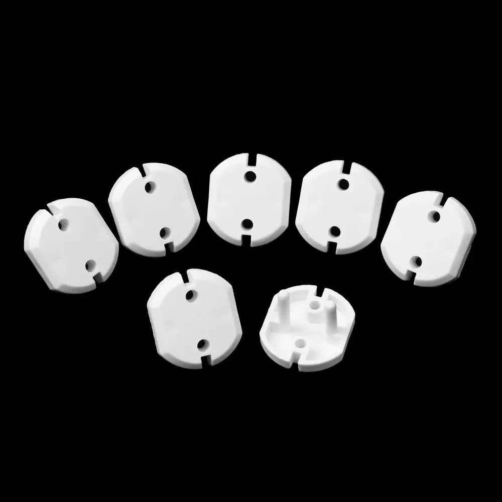 

New Plastic Electric Outlet Cover White Two Phase Plug Protection Safe Lock Cover Unisex Safety