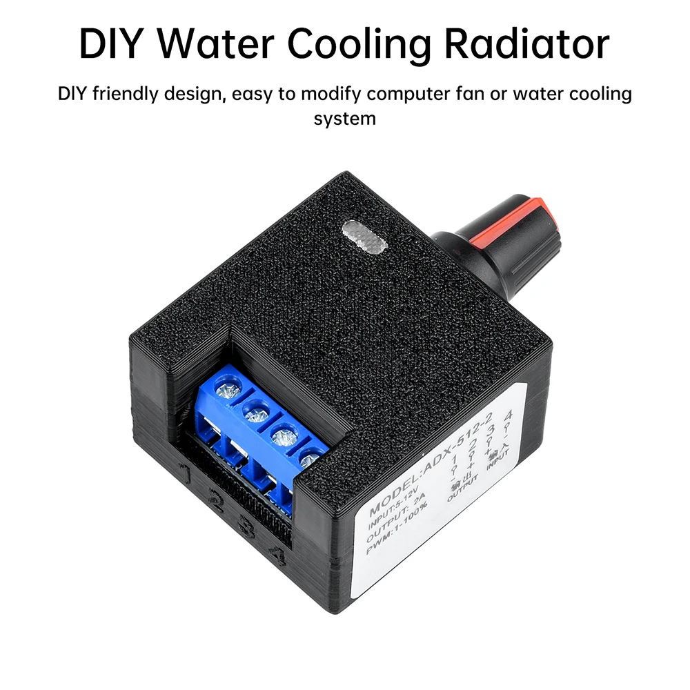 DC 5-12V 2A PWM Regolatore di Velocità Del Computer Violento Ventola Del Motore Modifica Del Motore FAI DA TE Radiatore di Raffreddamento Ad Acqua 1%-100%