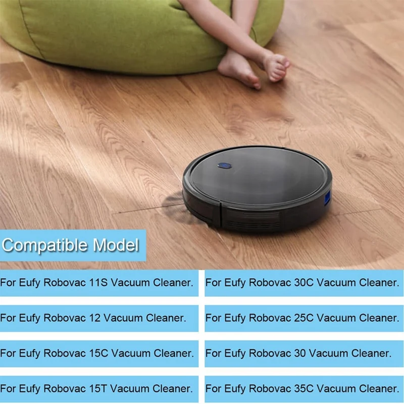 فلاتر جانبية بلاستيكية فرش جانبية ، Robovac 11S ، Robovac 12 ، 15C ، 15T ، 25C ، 30 ، 30C ، 35C ، مكنسة كهربائية روبوت