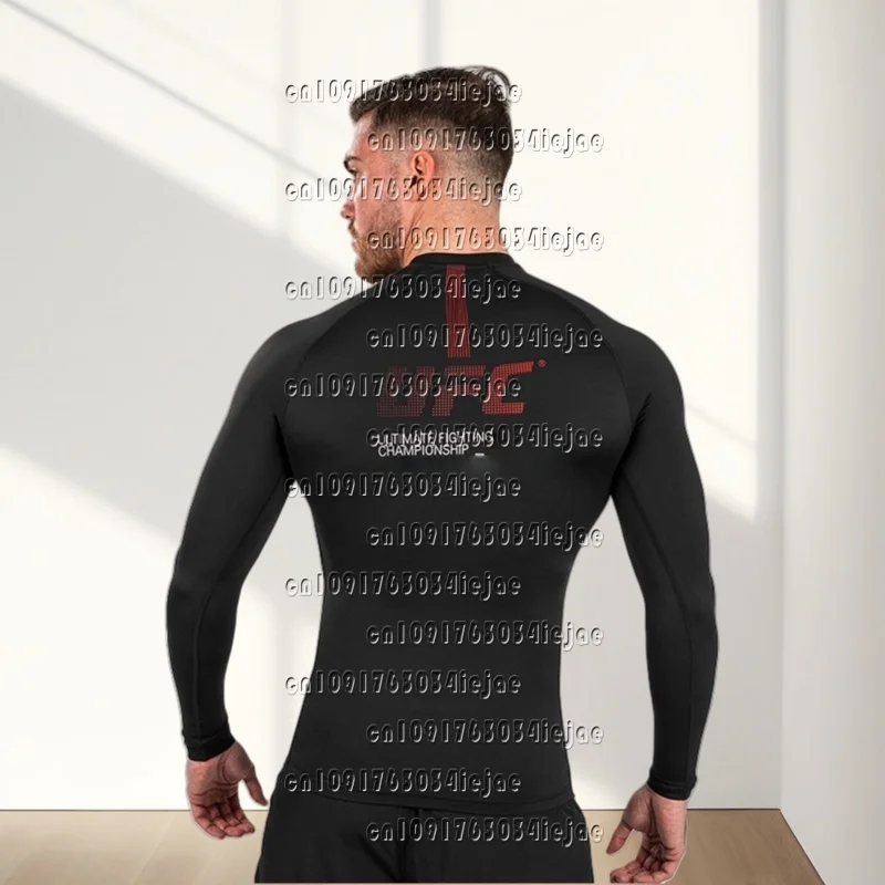 Camiseta de verano UFC para fanáticos del boxeo y lucha, camiseta transpirable y de secado rápido a la moda, top de entrenamiento de manga larga para hombres