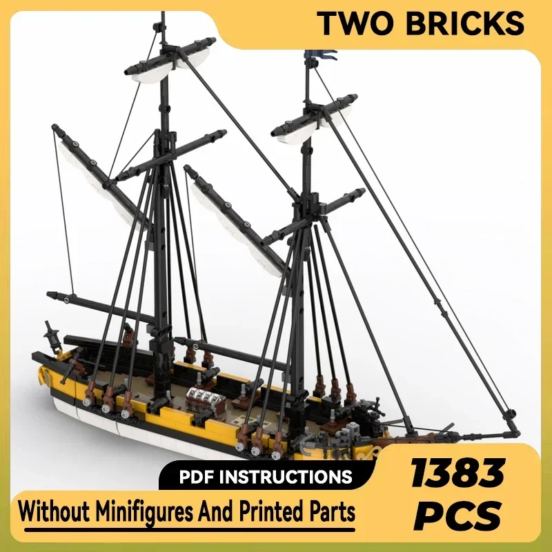 Moc Building Bricks Military Ship Model Royal Navy HMS Dart Technology Modular Blocks Gifts Christmas Toys DIY Sets Assembly