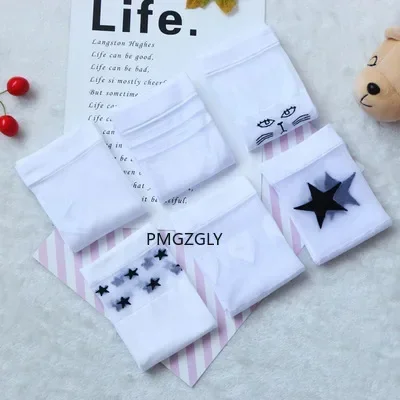 Mädchen Socken Weiß Schule Mädchen Baumwolle Kniehohe Lange Socken Cartoon Stern/Herz/Streifen Prinzessin Knie Lange Socken