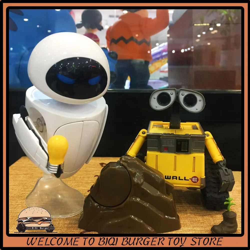 Walle Wall.E Eva Robot Action Figure 20cm Wall E Anime Figure Statue Eva Wall.E Robot Desktop Decor Models Toy Birthday Gift