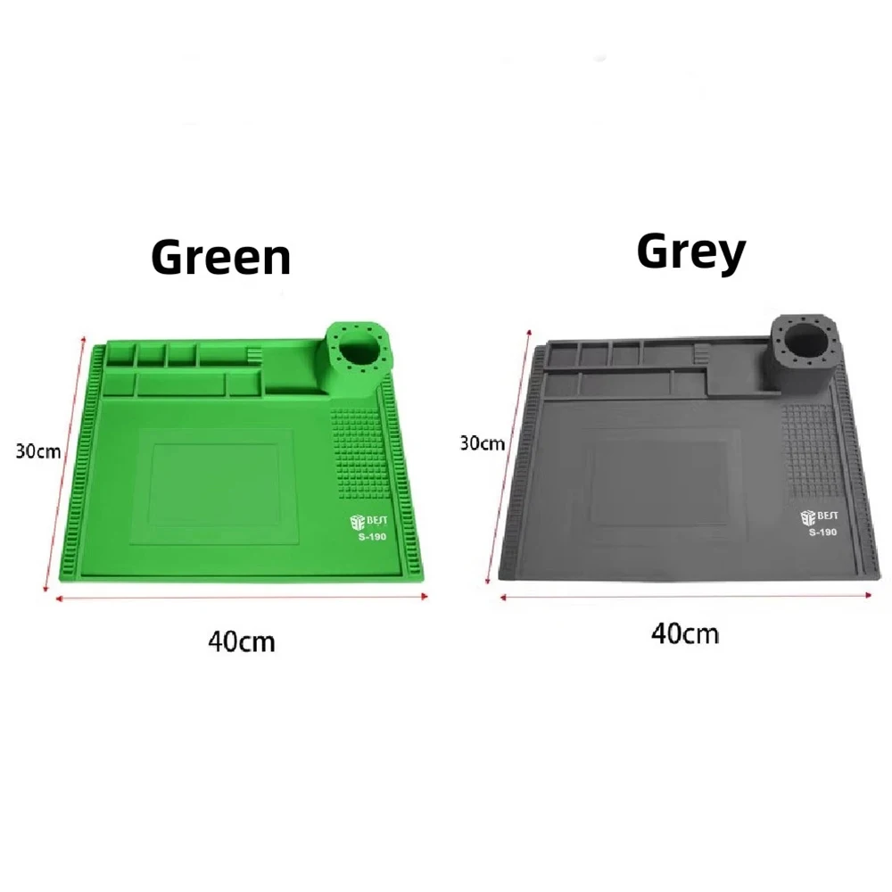 Imagem -06 - Almofada do Silicone da Isolação Térmica para o Reparo do Telefone Celular Esteira do Trabalho Plataforma da Manutenção Bga Ferramenta Faça Você Mesmo Esd
