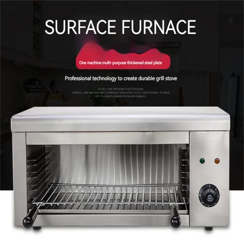 

2000W Wall Mounted Electric Heating Surface Stove Drying Oven Fire Roasting Oven Electric Barbecue Bread Smokeless Surface Stove