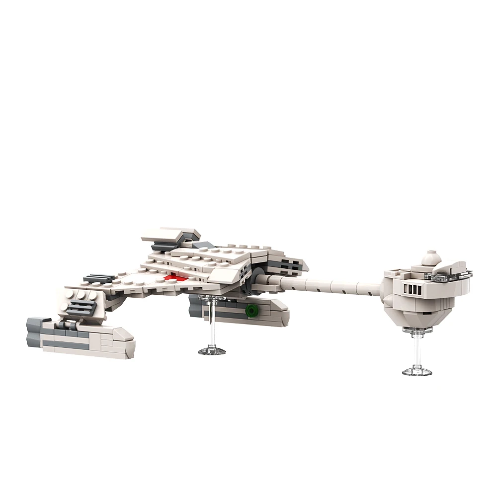 Gobricks Space Stars Klingons D7 Battles Cruisered Building Block Set Treked Akira Class Bird of Prey Statek kosmiczny Zabawka z klocków Prezent