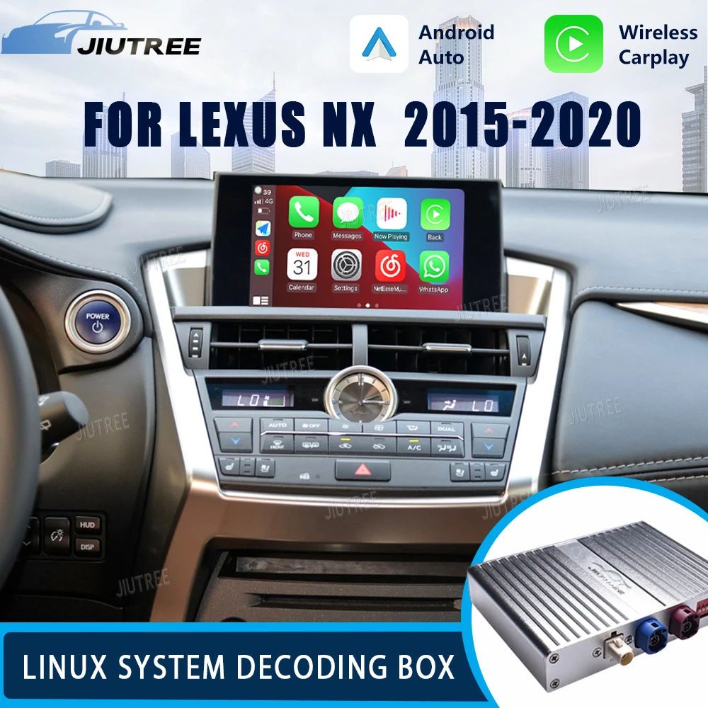 Linux System Decoder Box For Lexus NX CarPlay Android Auto Stereo OEM Screen Upgrade Mirror link Car Radio Adapter