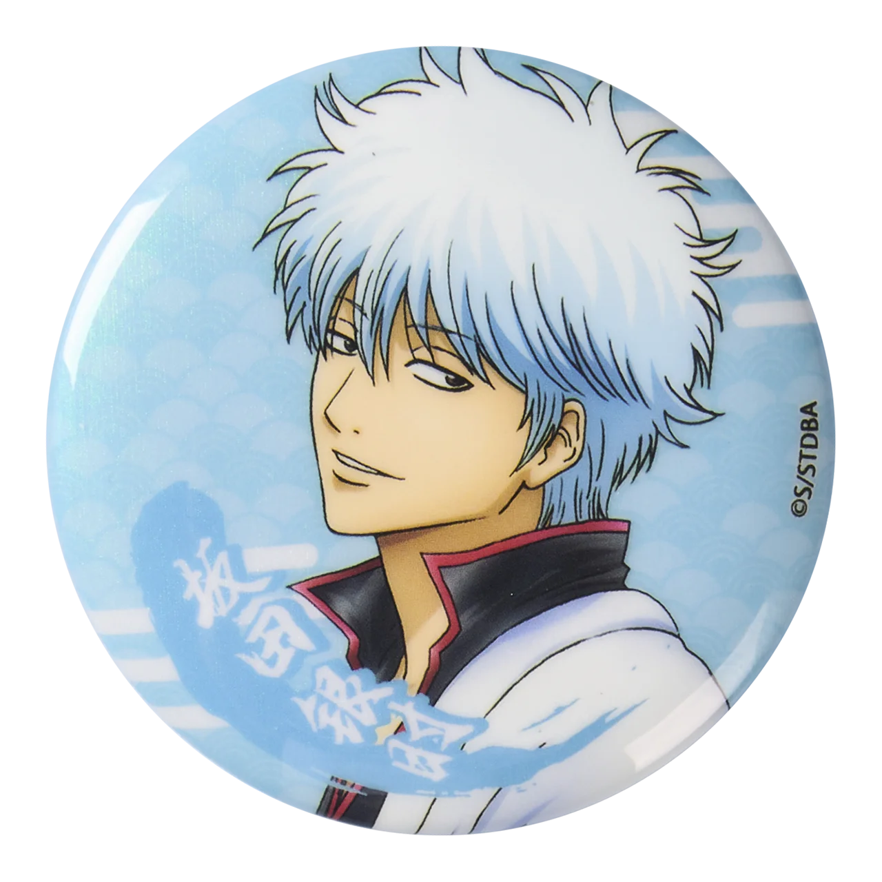 58mm Anime Gintama Sakata Gintoki Hijikata Toushirou Takasugi Shinsuke Cosplay COSTUME Badge Pin SPTE Tinplate Brooch﻿ Prop Gilf