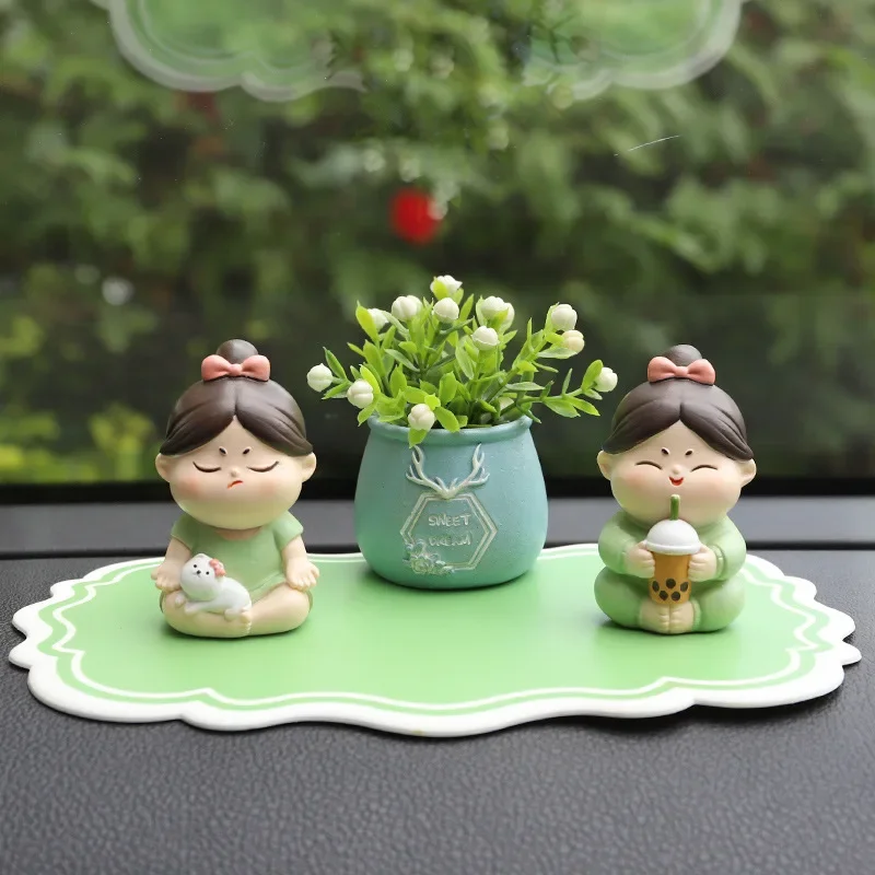 

Mini Resin Figure Collectible Tabletop, Lovely Girls Statue for Bedroom, Window, Party Bookshelf, Desktop Decoration