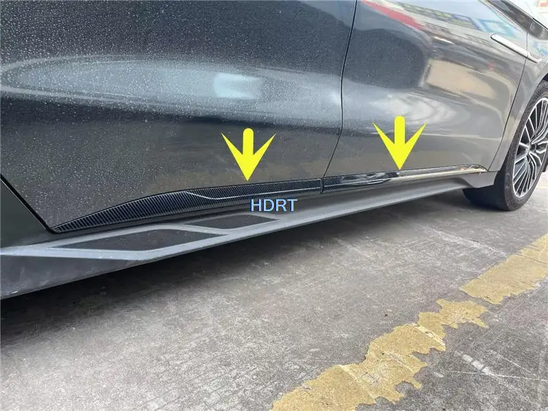 

Car Body Scratch Crash Proof Protective Strip Door Side Skirt Trim Moulding Edg Decorative Accessories For BYD Han DM EV 2022+