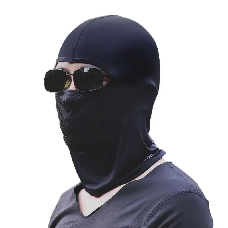 

Face Masque Sunproof Sweat Absorbing Head Cover Full Face Protection Highly Elastic Comfortable Sun Protection Face Cover For