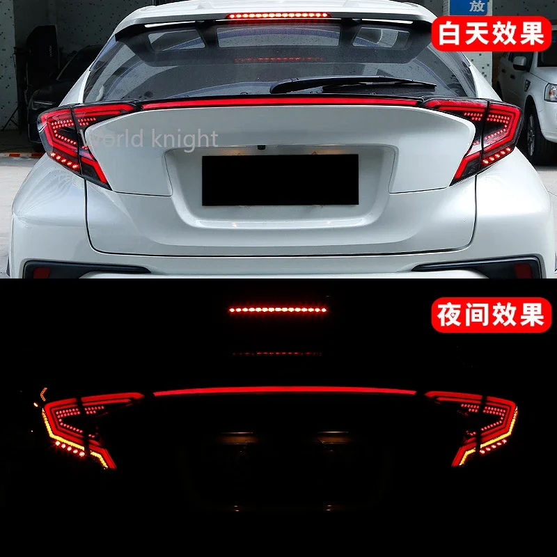 

Rear Bumper trunk Tail Light LED Taillight Reflector Brake Lamp Warning Signal Fog Lamp 1Pcs For Toyota CHR 2016 2017 2018 2019