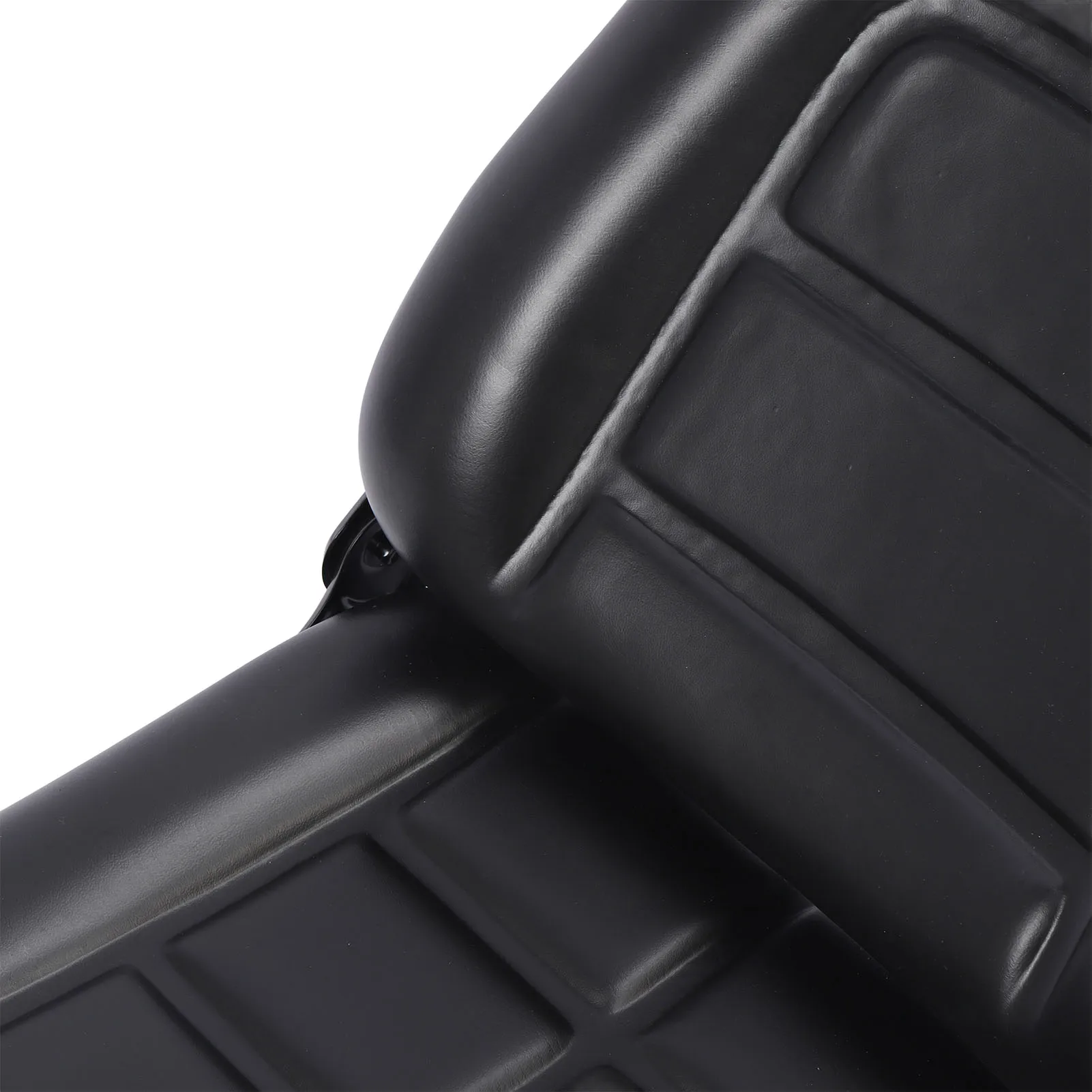 Forklift Seat with Adjustment Switch and Slide Rail 3 Level Adjustable Headrest for Dumper Mower Skid Loader Telehandler Backhoe