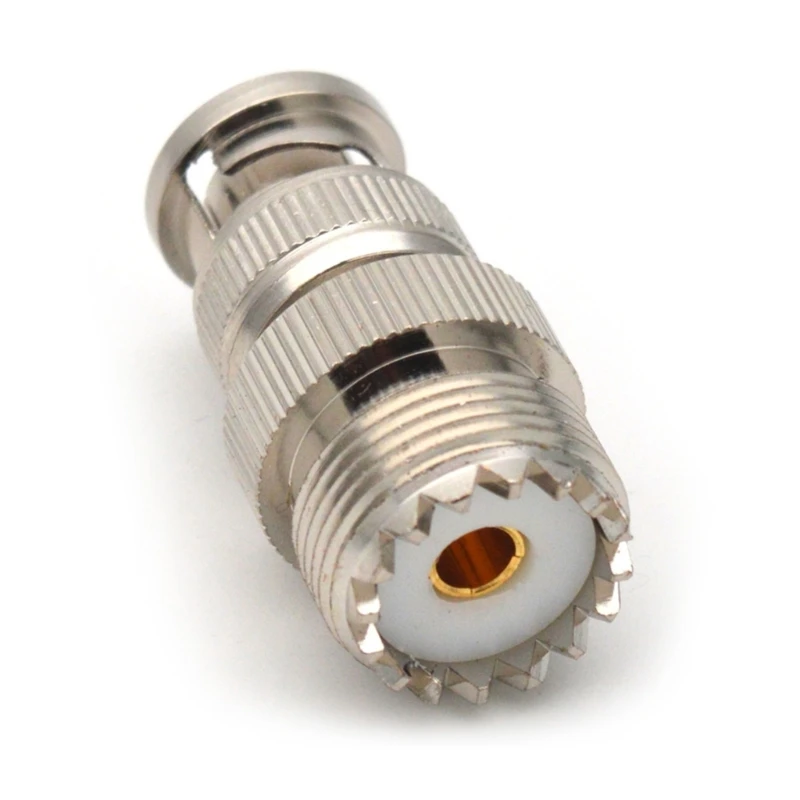 1PC UHF SO239 PL259 Buchse auf BNC Stecker RF Koaxial Koax Adapter
