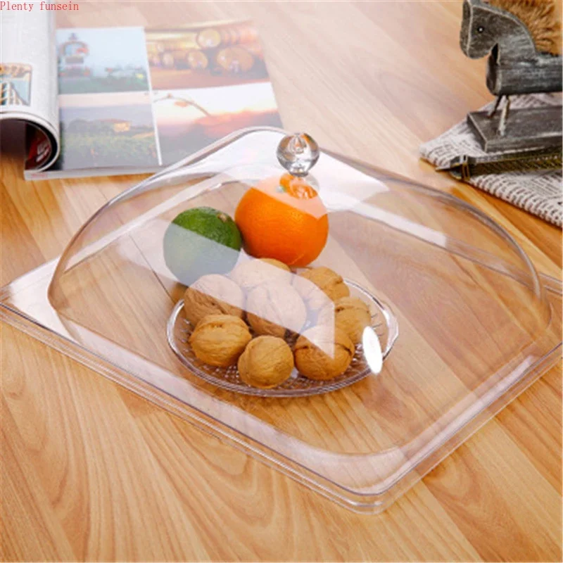 Transparent round dish covers extra large rectangular food cover dust-proof  PC plastic highend Fresh-keeping with 9 sizes