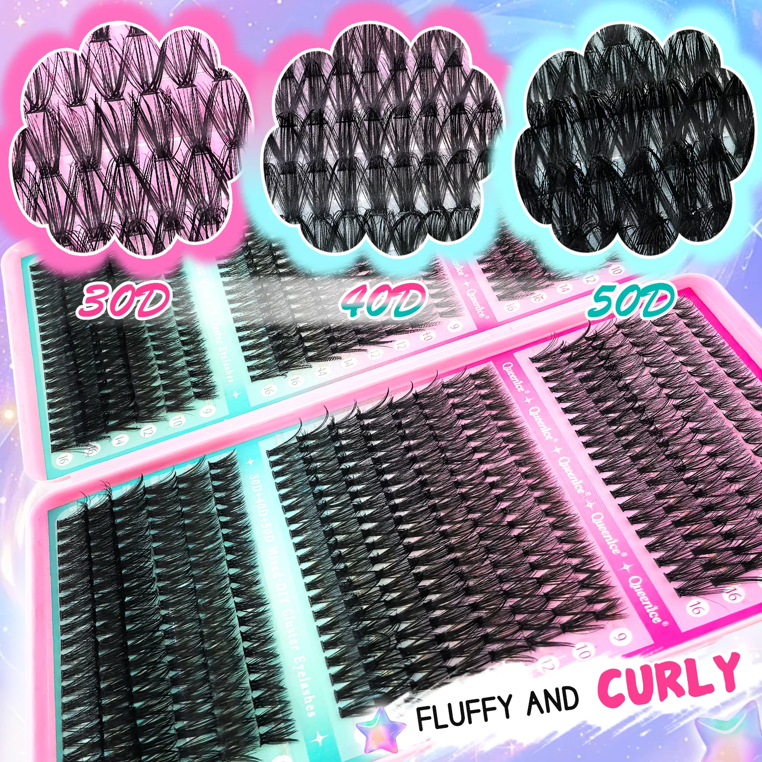 DIY Lash Extension Kit with Clusters and Bond