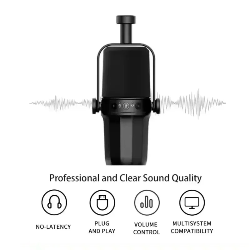 

In stock High Quality New Dynamic USB Computer Microphone XLR Professional Streaming Gaming Studio Microphone