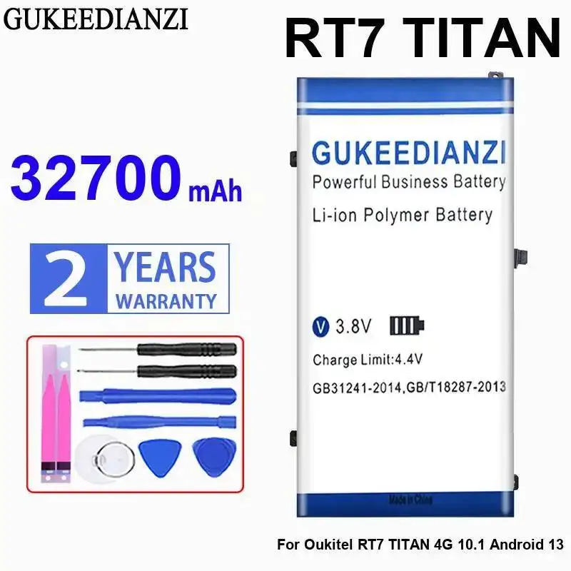

Для Oukitel RT7 Titan 4G 10,1 Android 13 32700 мАч аккумулятор для планшета прочный большой емкости