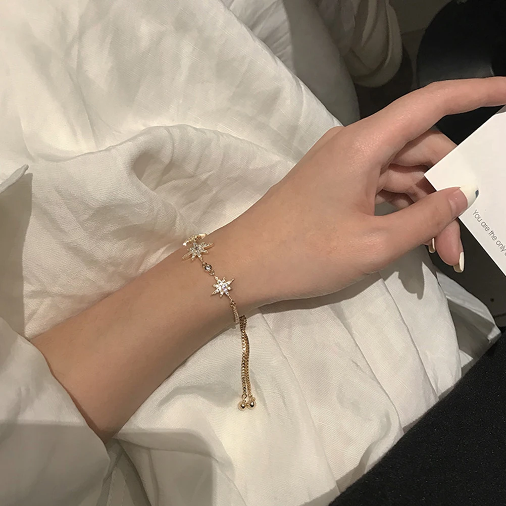 سوار أنيق على شكل حرف H قابل للتعديل، مجوهرات نسائية، زينة نعمة، لون ذهبي، يدوم طويلاً، مريح وخفيف الوزن