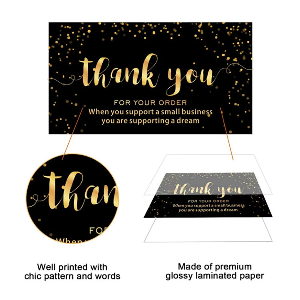 

60pcs Thank You Cards Blank Premium Paper Business Wedding Shower Gift Festival Bulk Elegant Thank You Notes Cards