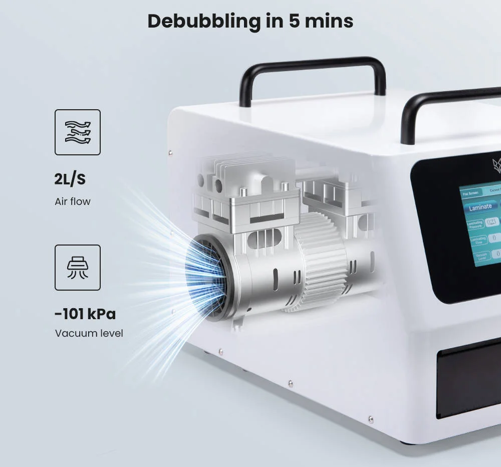 

REFOX FM45 Max 12.9inch All In one OCA Laminating and Debubbling Machine Built in Pump and Air Compressor for Phone LCD Repair