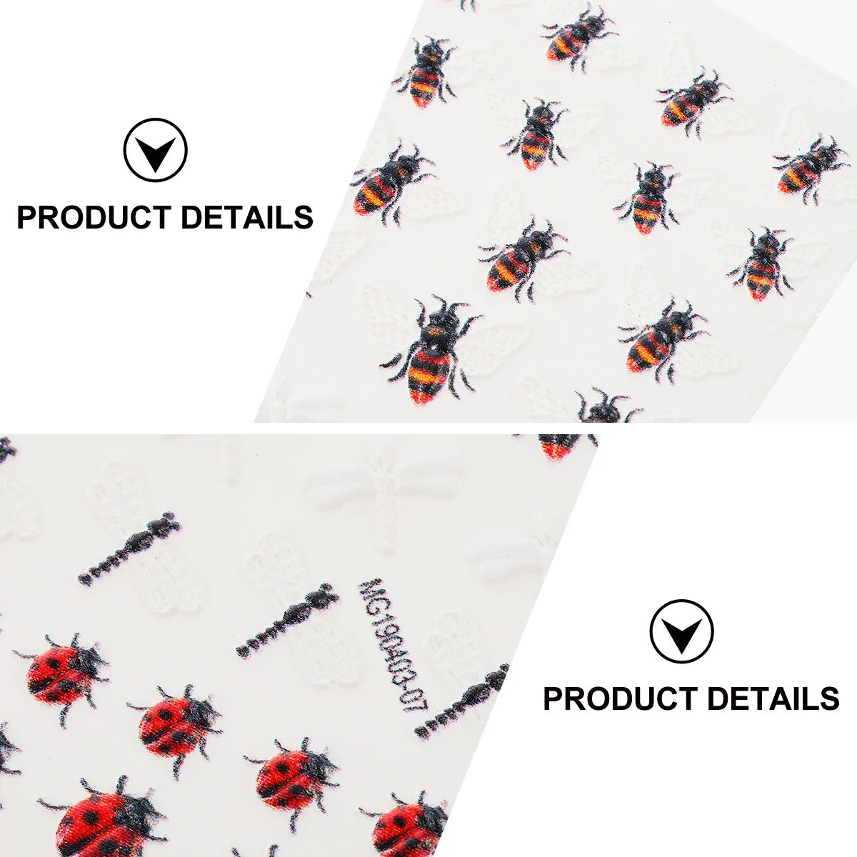 

Three-dimensional Manicure Stickers Cute Nail for Women Paper Wearable Decals
