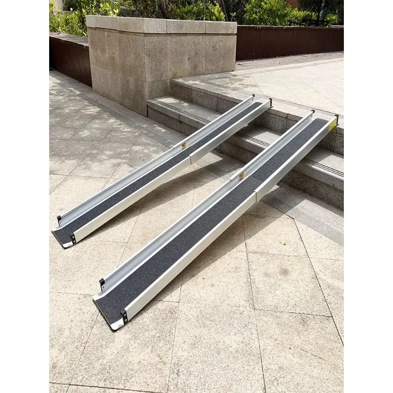 Accessible ramp Portable retractable air case Up stairs Loading ramp board