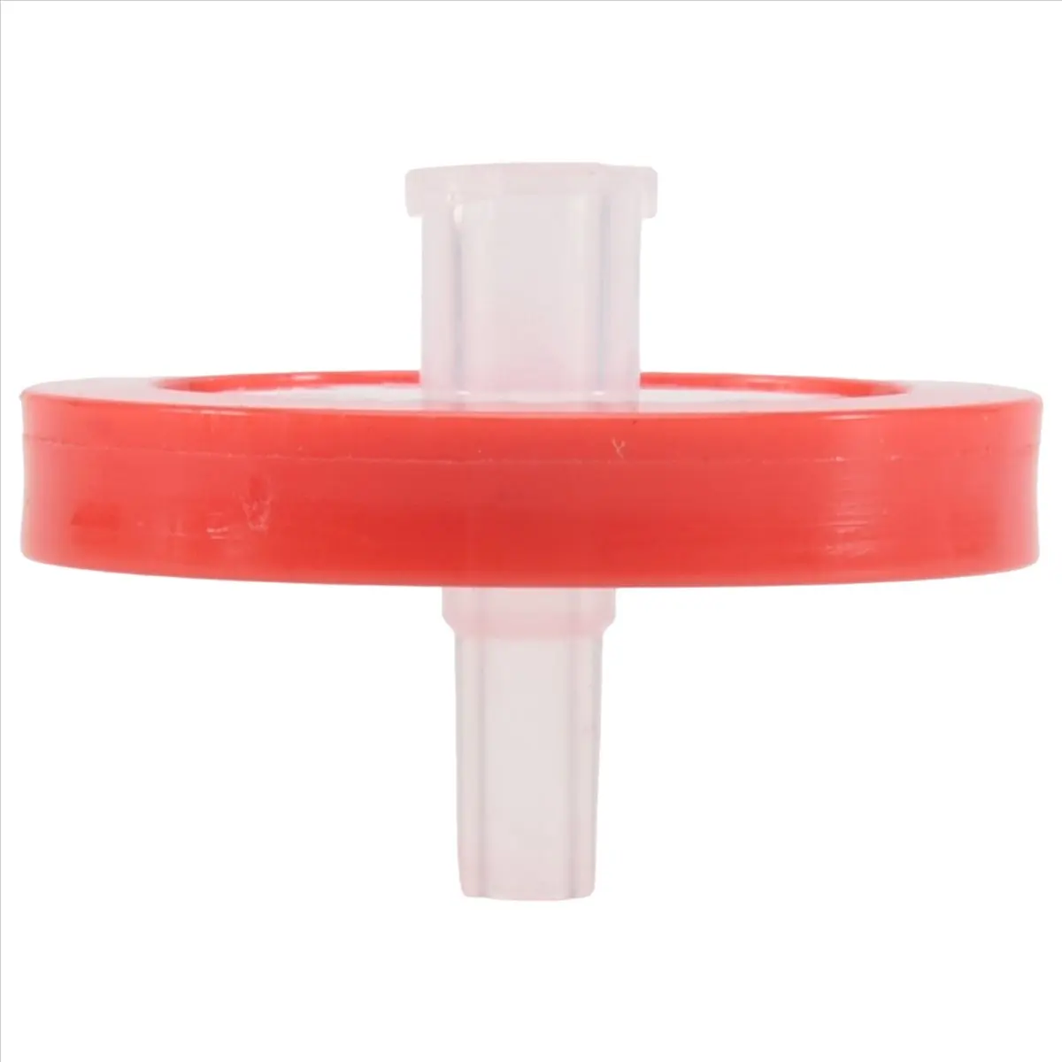 AB09 100 قطعة فلتر حقنة PTFE، فلتر مختبر حقنة قطر الغشاء 25 مم، حجم المسام 0.22 ميكرومتر، HPLC