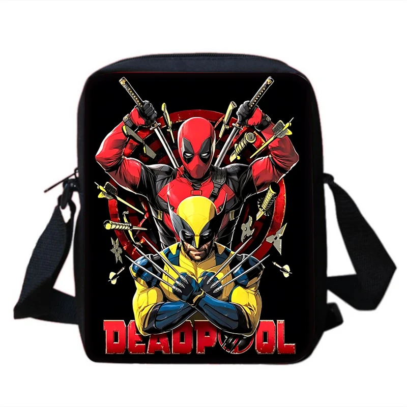 Boy Girls Anime Movie For Wolverines Printed Shoulder Messenger Bag Child Casual Handbag Men Women Phone Bag Shopping Bag