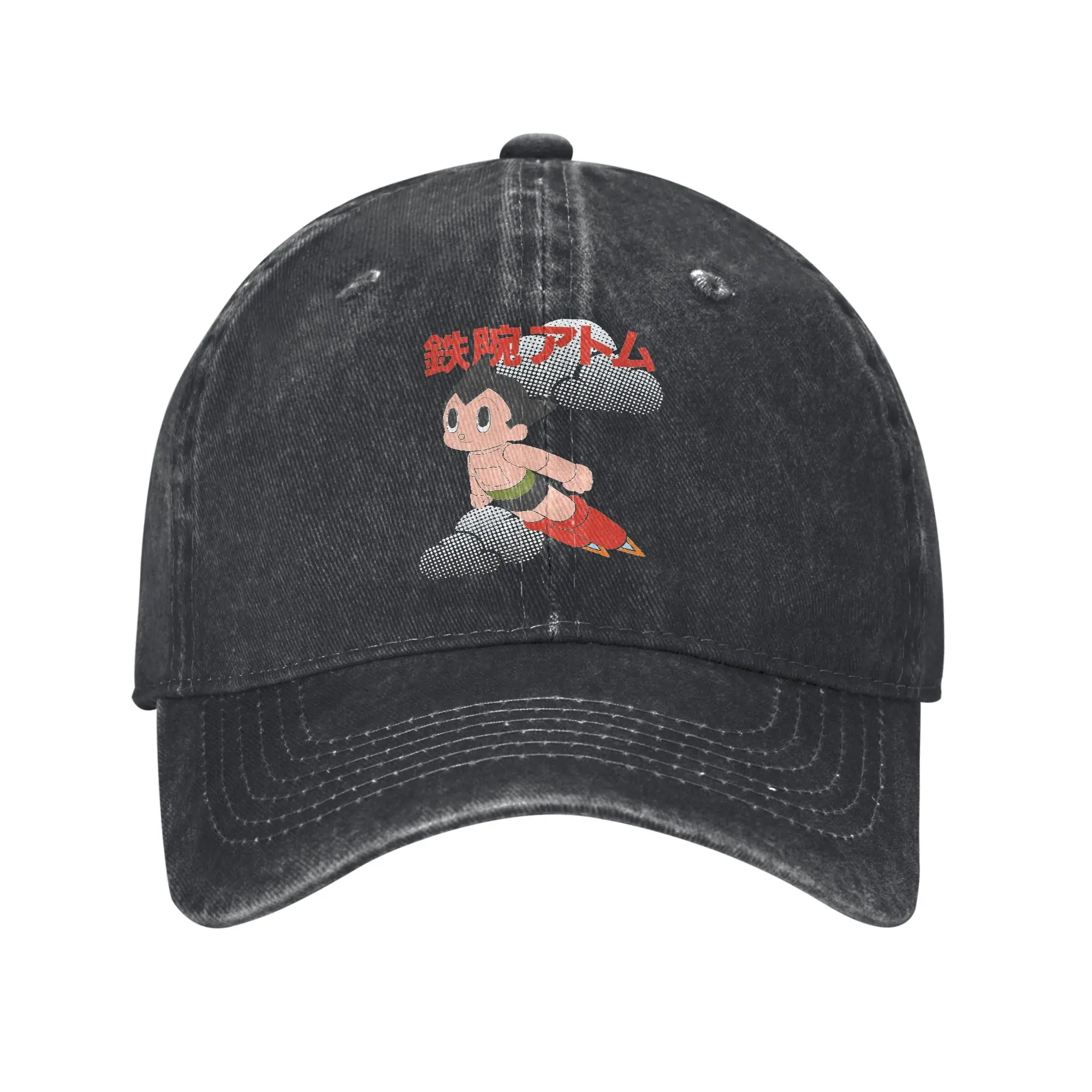 Astro Boy Unisex Baseball Caps AstroBoy Anime Distressed Denim Caps Hat Fashion Outdoor Summer  Gift Sun Cap