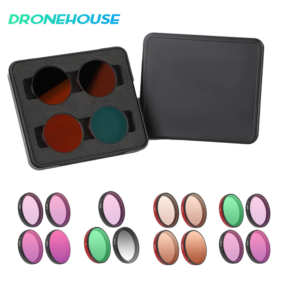 Multi-Layerเคลือบฟิล์มปรับสําหรับDJI Action 5 Pro NDชุดกรองเลนส์กล้องสําหรับDJI Action 4/3 อุปกรณ์เสริม