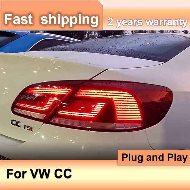 

Автомобильные аксессуары для VW CC, задний фонарь 2013-2017, задние фонари Volkswagen CC, задние DRL, противотуманные фары, указатель поворота, задний ход