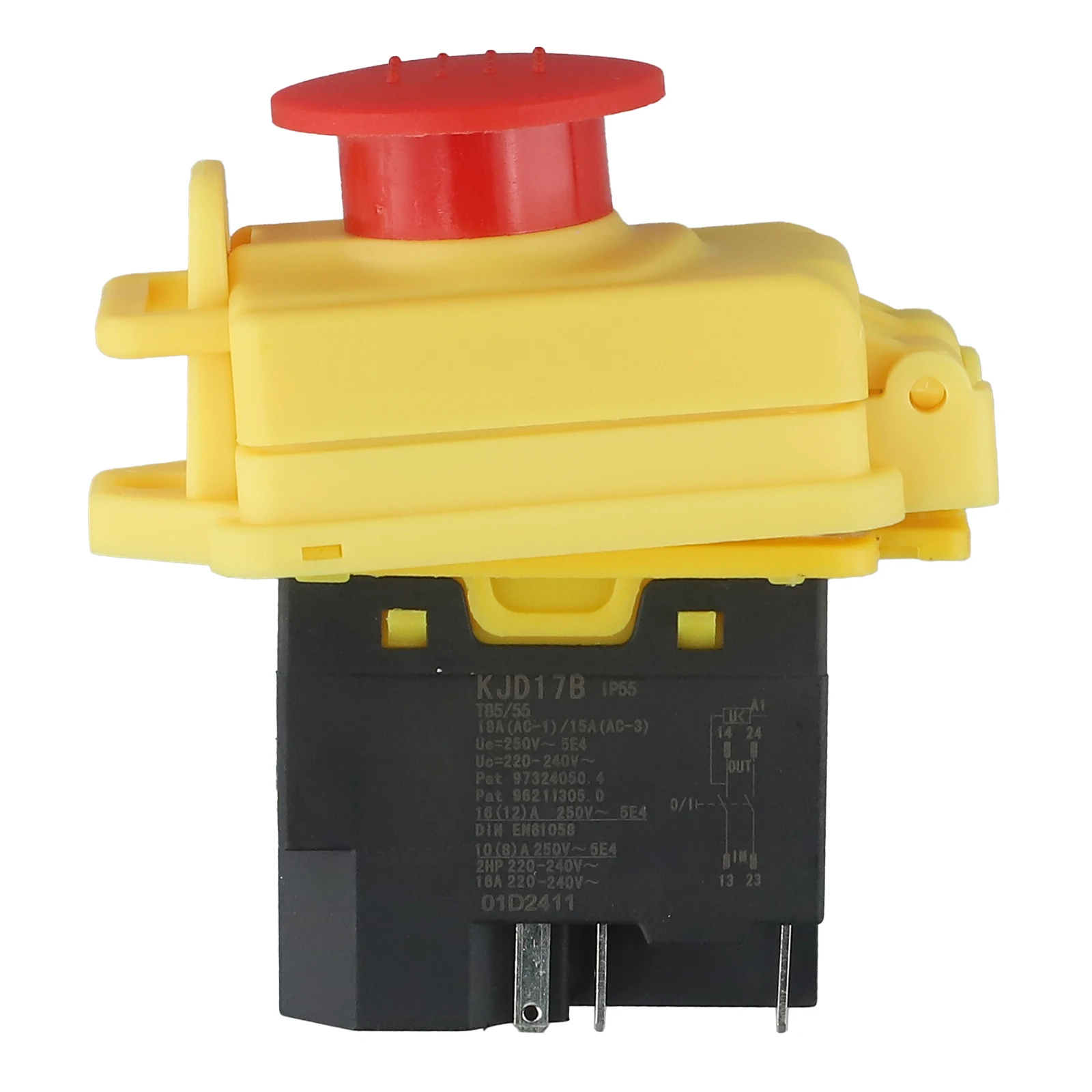 1 interruptor electromagnético interruptor de arranque interruptor de herramienta eléctrica impermeable 16A250V4 pines/5 pines puede reemplazar KJD17B